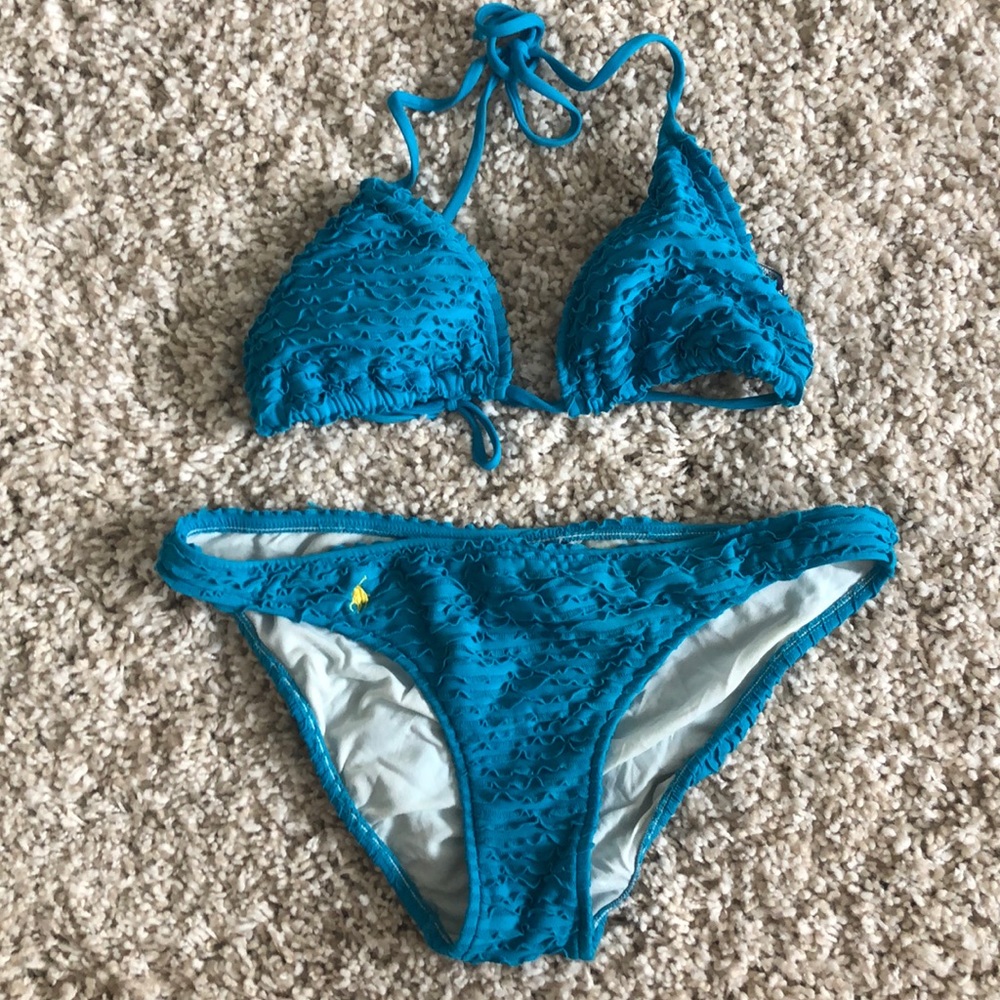 Blue bikini
